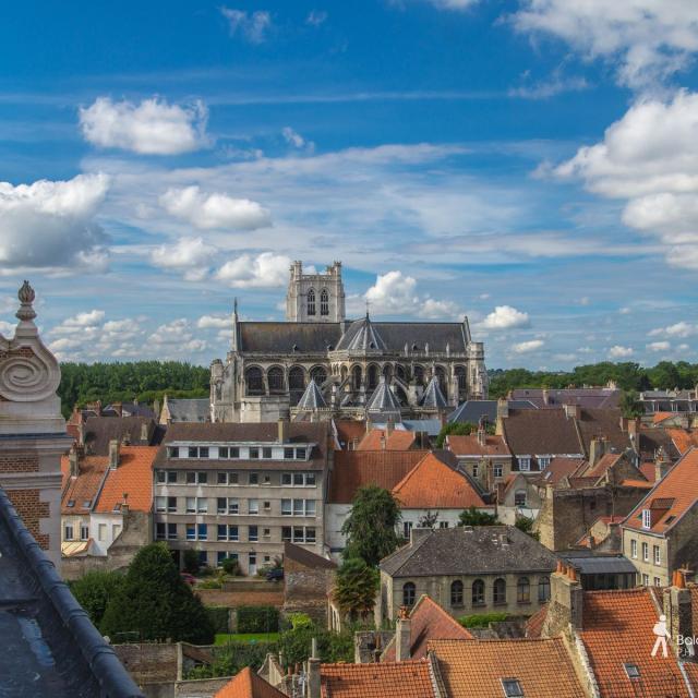 Vue Aérienne Cathédrale Saint-Omer