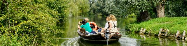 Balade en bateau en Groupe Maison du Marais Bacôve Saint-Martin-Lez-Tatinghem