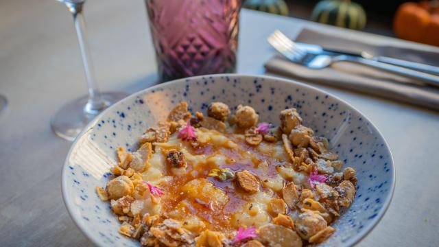 Recette de riz au lait au caramel de spéculoos