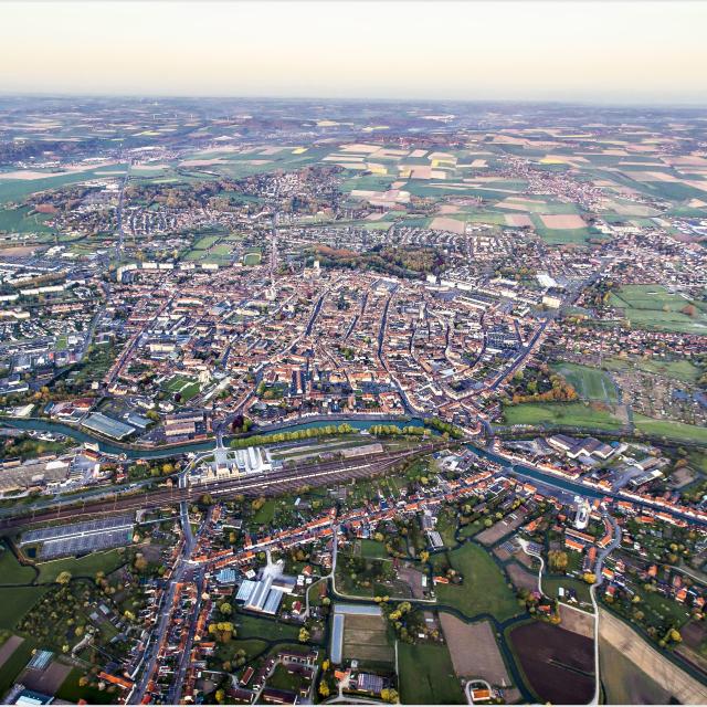 Aerial view Saint Omer