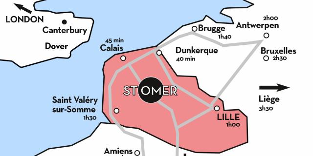 Carte Situtation Saint Omer